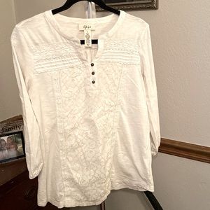 Style & co size small, white blouse